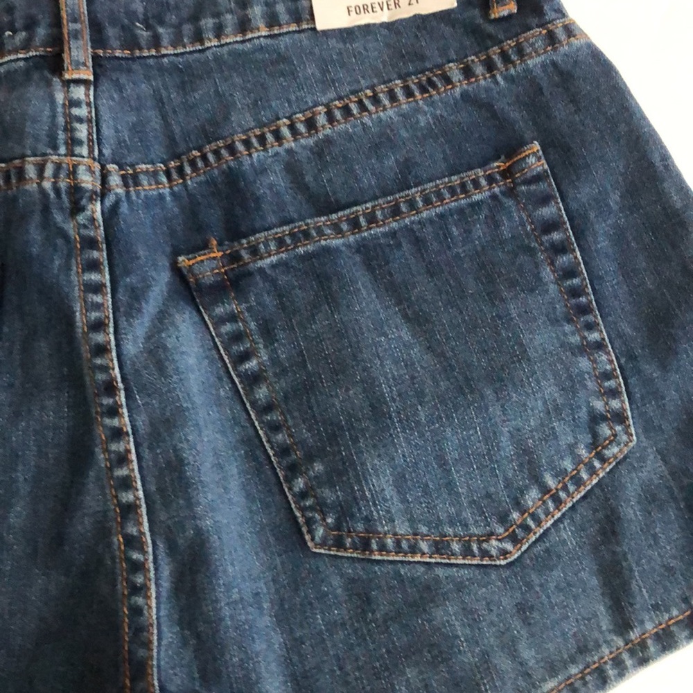 Forever 21 Shorts High Rise Denim Jean SZ 28 New With Tag - Picture 4 of 8